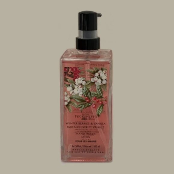 Pecksniff's Other - NEW Pecksniff's Winter Berries & Vanilla Hand Wash Glass Bottle 500ml 16.9 fl oz